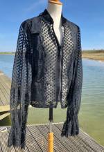 Designer Black Lace Jacket SALE was 160